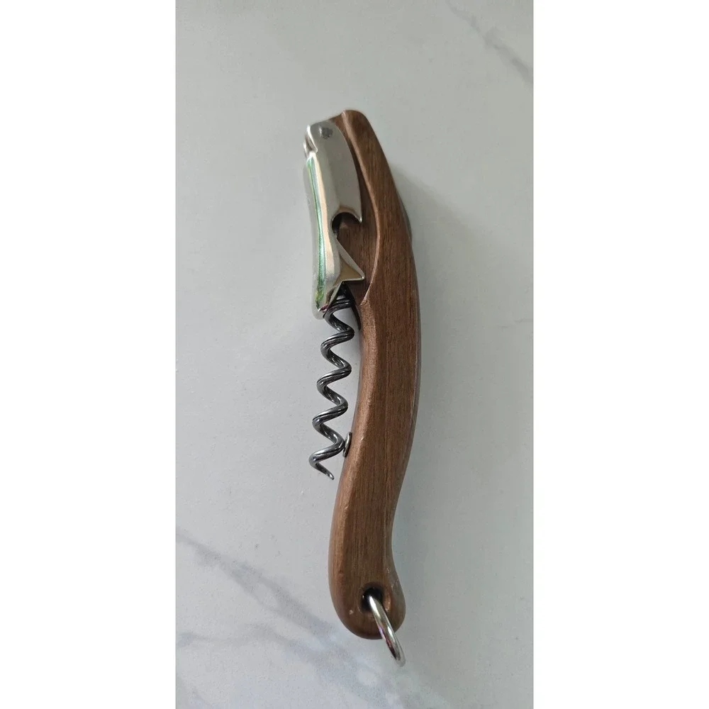 Legnoart Italy Wood‎ Handle Sommelier Corkscrew Wine Opener with Foil Cutter